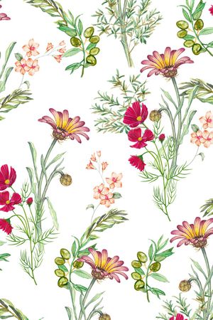 手绘花卉印花华亿平台图片