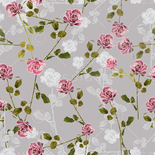 满版散花印花华亿平台图片