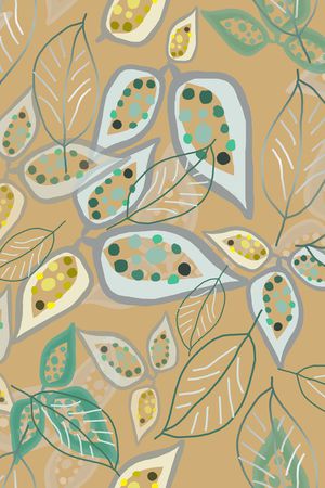 手绘线条笔触印花华亿平台图片