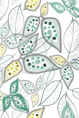 手绘线条笔触印花华亿平台图片