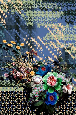 定位花印花华亿平台图片