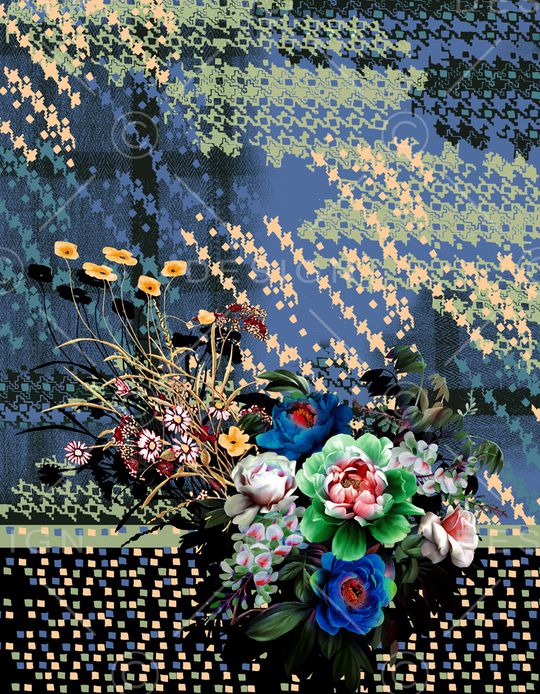 定位花印花华亿平台图片