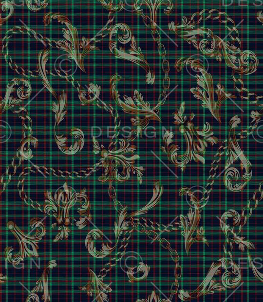 格子印花华亿平台图片