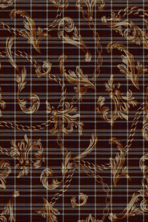 格子印花华亿平台图片