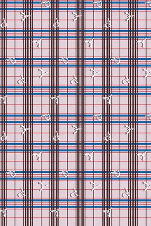 格子印花华亿平台图片