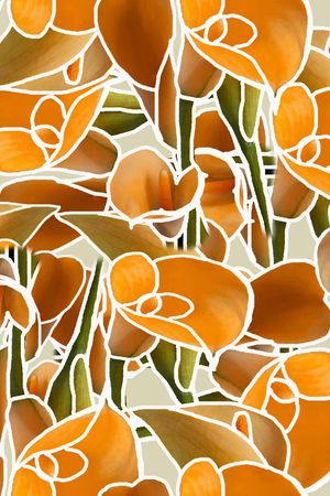 满版散花印花华亿平台图片