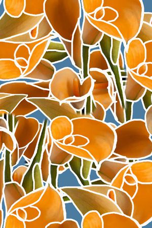 满版散花印花华亿平台图片