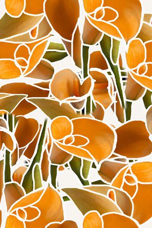 满版散花印花华亿平台图片