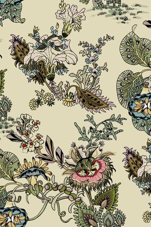 复古印花华亿平台图片