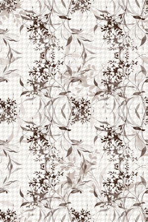 抽象花卉印花华亿平台图片