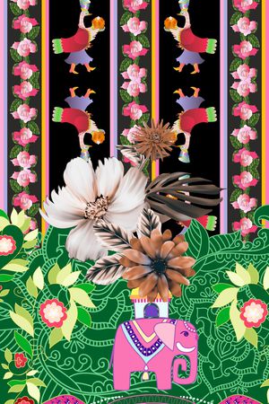 定位花印花华亿平台图片