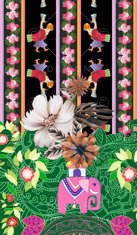 定位花印花华亿平台图片