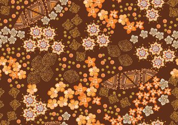 1290986-200129抽象碎花黄色