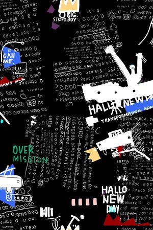 涂鸦印花华亿平台图片