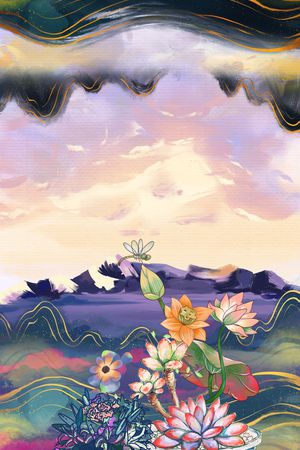 定位花印花华亿平台图片