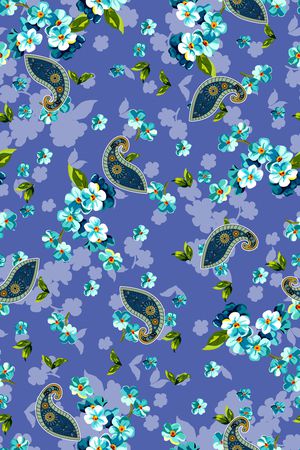 佩斯利印花华亿平台图片