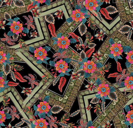 花卉印花华亿平台图片