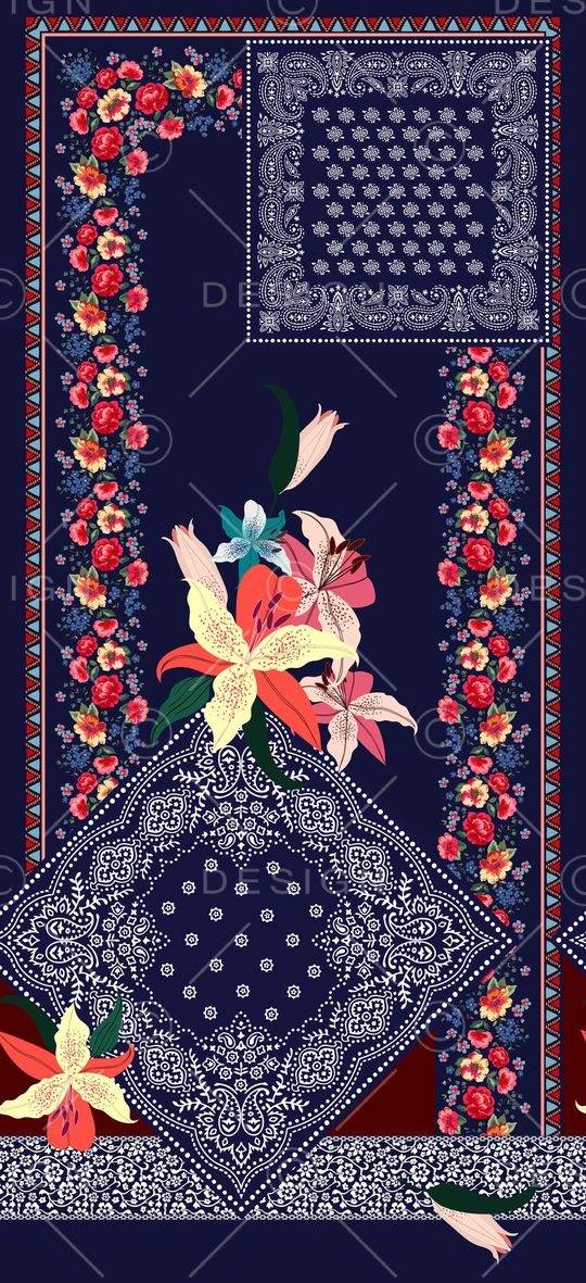 方巾印花华亿平台图片