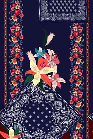 方巾印花华亿平台图片