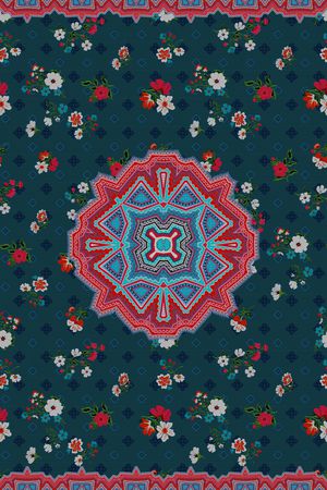 花卉印花华亿平台图片