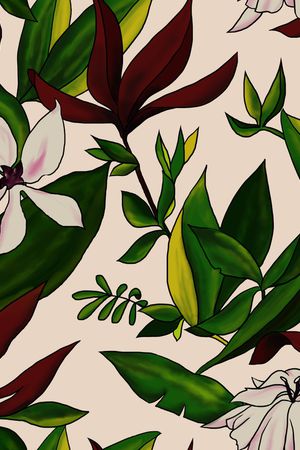 花卉印花华亿平台图片