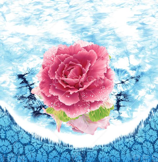 定位花印花华亿平台图片