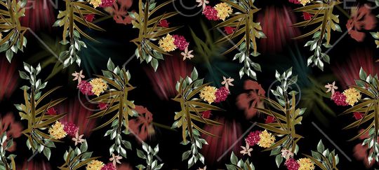 花卉印花华亿平台图片