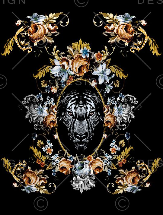 复古印花华亿平台图片