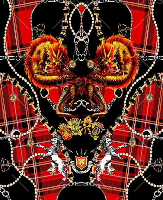 复古印花华亿平台图片