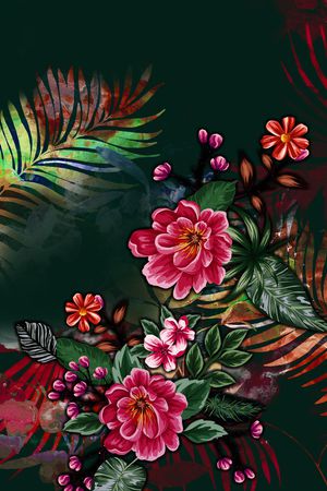 定位花印花华亿平台图片