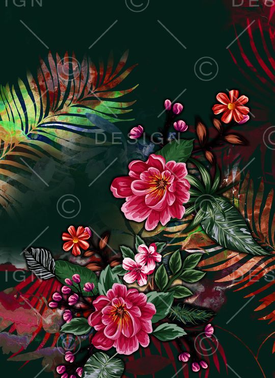 定位花印花华亿平台图片