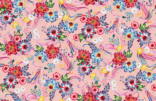 水彩印花华亿平台图片