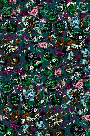 花卉印花华亿平台图片