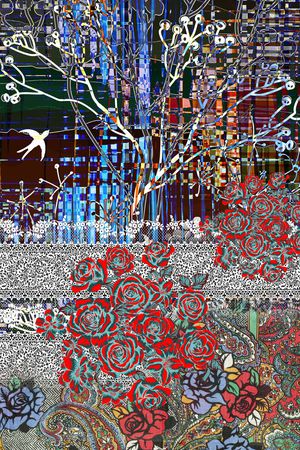 定位花印花华亿平台图片