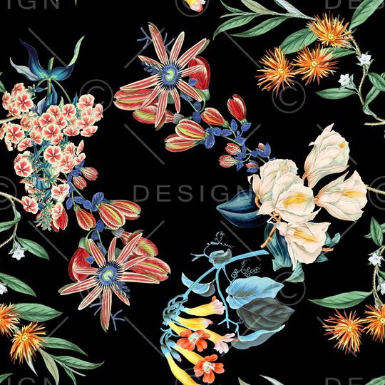 复古印花华亿平台图片