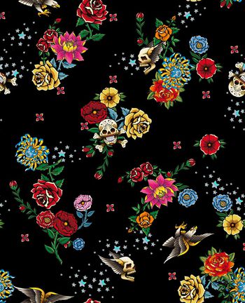 1291828-200205玫瑰骷髅