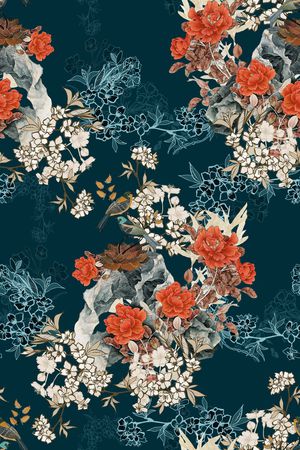 真丝印花华亿平台图片