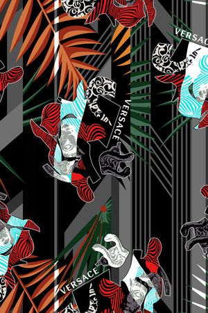 几何印花华亿平台图片