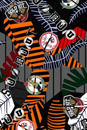 几何印花华亿平台图片