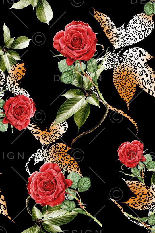 豹纹印花华亿平台图片