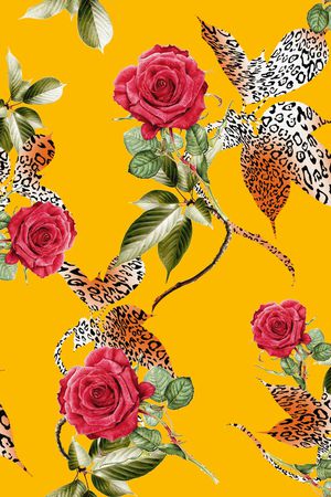 豹纹印花华亿平台图片