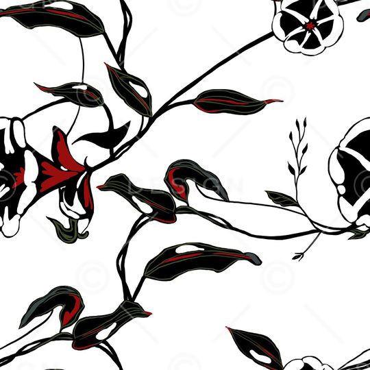 绿植树叶印花华亿平台图片