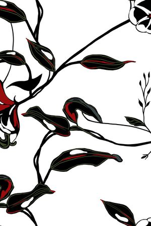 绿植树叶印花华亿平台图片