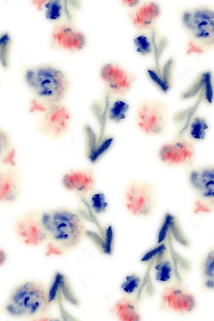 抽象花卉印花华亿平台图片