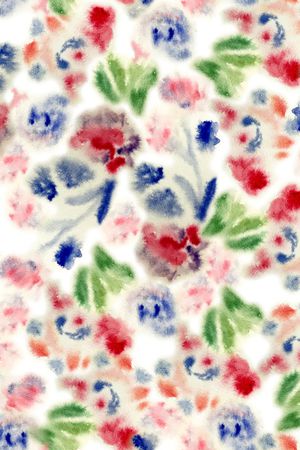 抽象花卉印花华亿平台图片