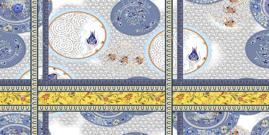 圆形印花华亿平台图片