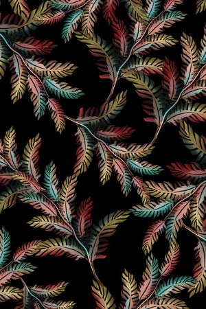 绿植树叶印花华亿平台图片