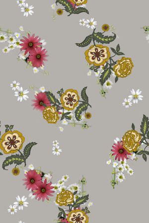 复古印花华亿平台图片