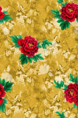 复古印花华亿平台图片