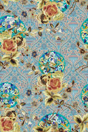 复古印花华亿平台图片